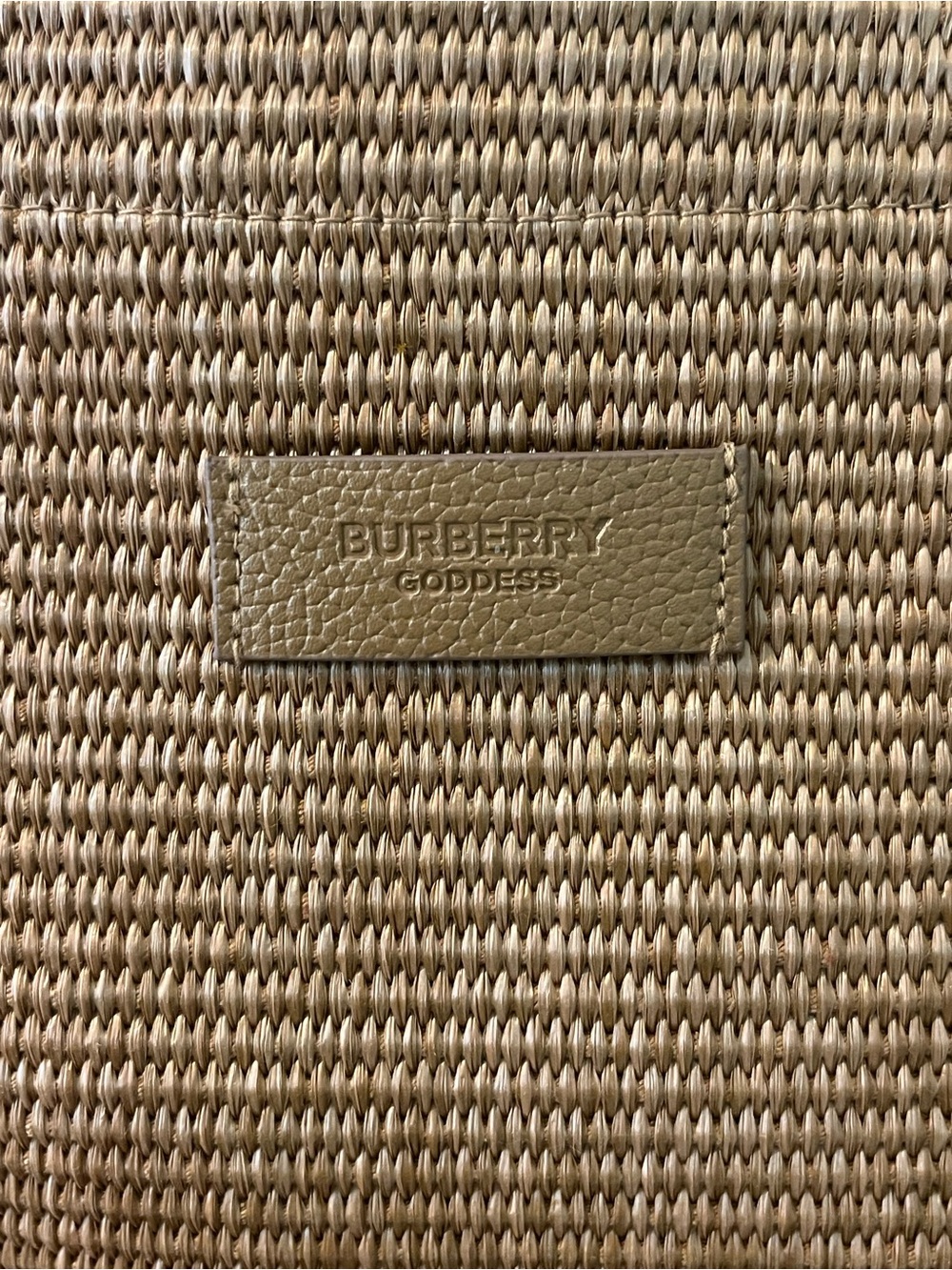 Burberry Large Woven Tote Bag in Light Brown - Picture 4 of 8
